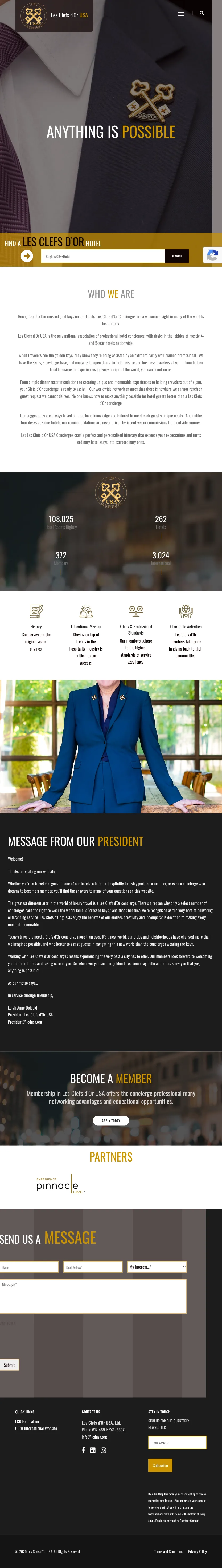 The same homepage rendered on a tablet