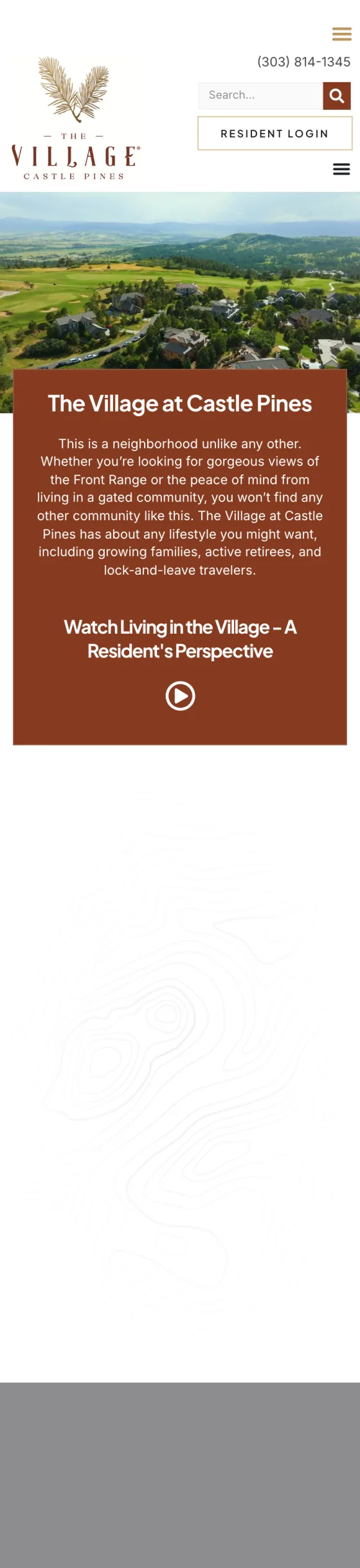 The same homepage rendered on a phone