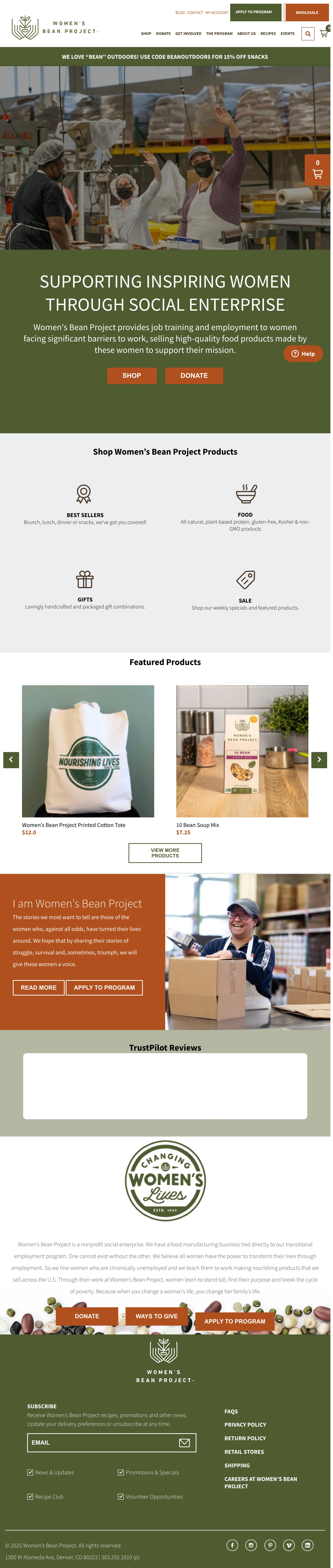 The same homepage rendered on a tablet